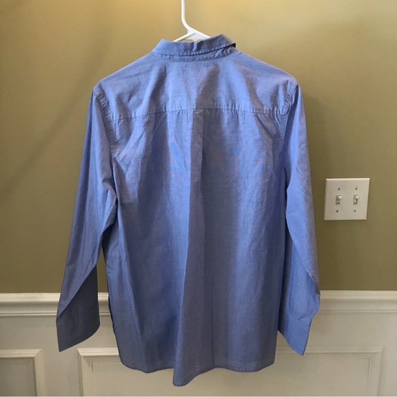 J Crew Long Sleeve Button up Shirt, Blue, size 12 - Picture 10 of 10